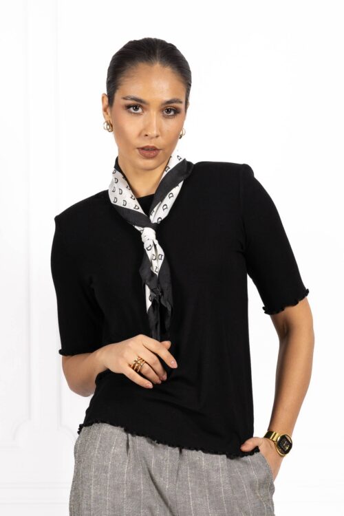 Bluzka JULIA z mereżką czarna