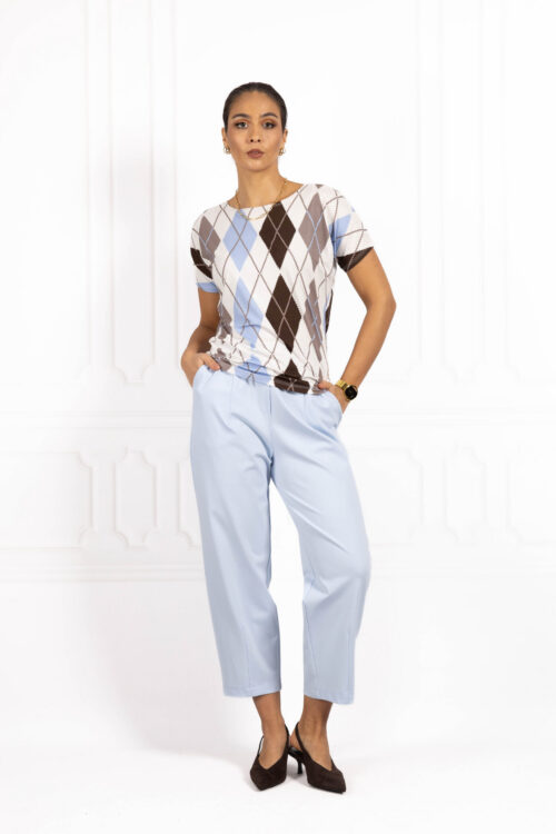 Bluzka damska JOANNA Błękitna