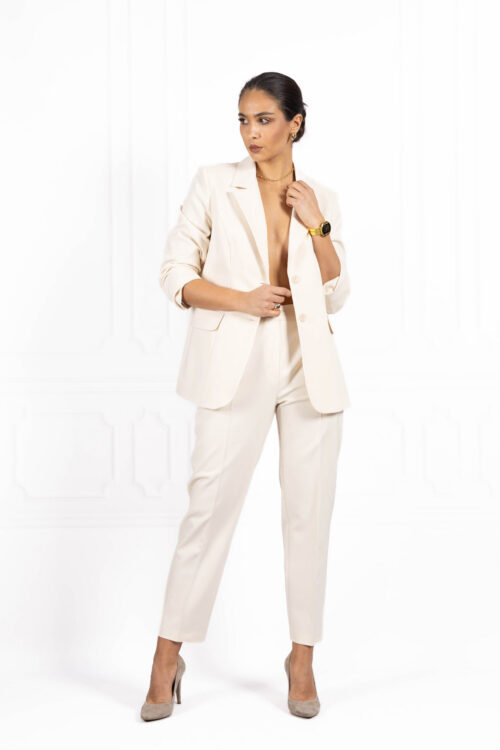 Garnitur damski PREMIUM Ecru