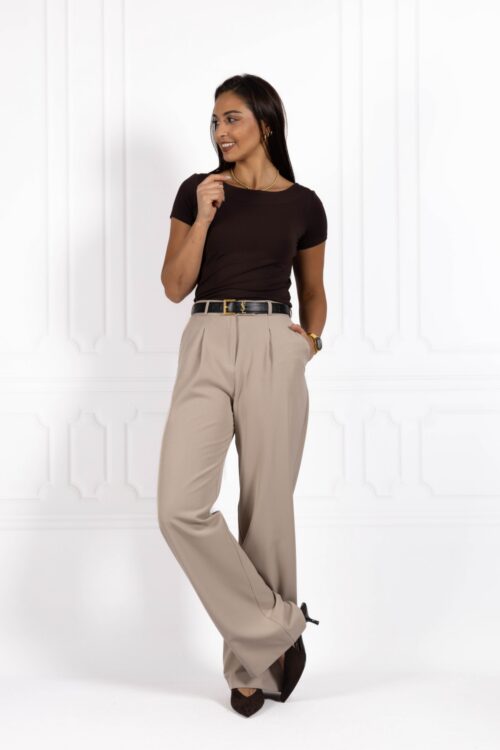 Bluzka damska BASIC Brązowy